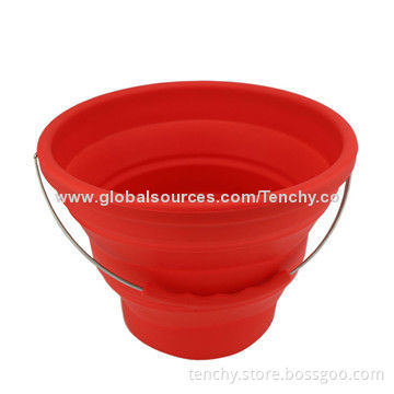 Silicone collapsible beer bucket